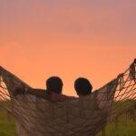 Silhouette of Boy and Girl