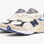 New Balance 990v3 USA Cream:Royal Blue